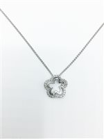 Collana Recarlo Donna in Oro bianco Diamante 0.21 Ct ZP 620/B - ZP 620/B